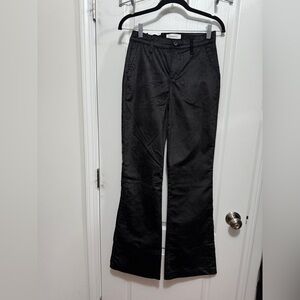 Level 99 Womens Percy Trousers Dress Pant Black Velvet  25 X 32 High Waist Flare